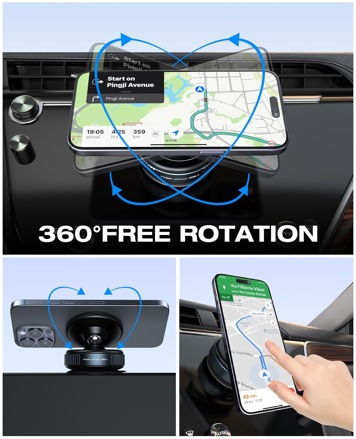 Vacuum magnetic Phone Holder