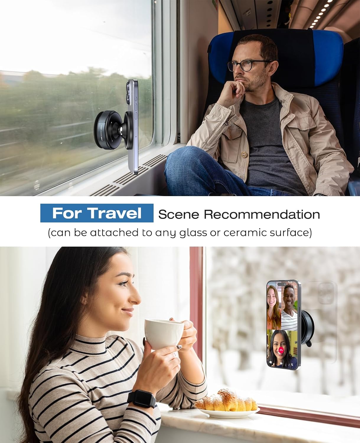 Vacuum magnetic Phone Holder